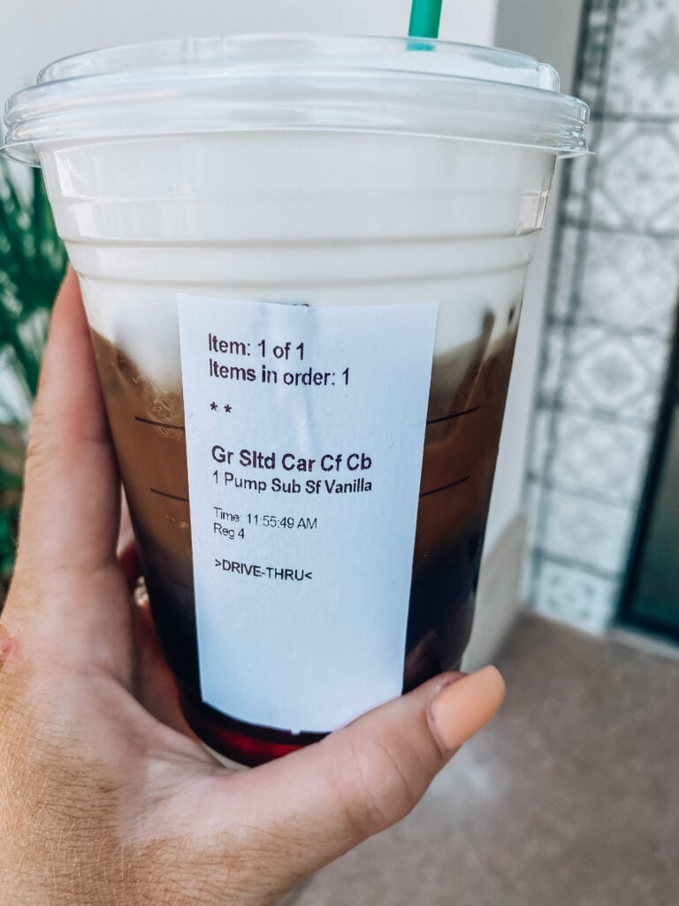 Healthy Starbucks Coffee Order - Always Meliss